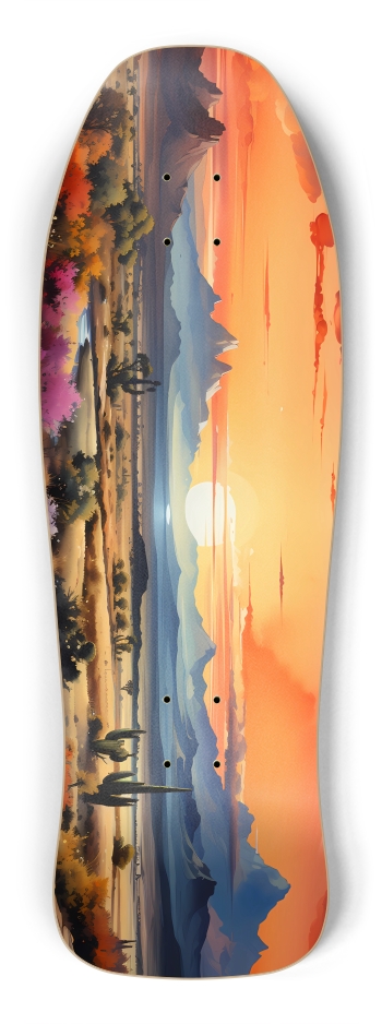 Watercolor Southwest Painted Desert Shredder Shape