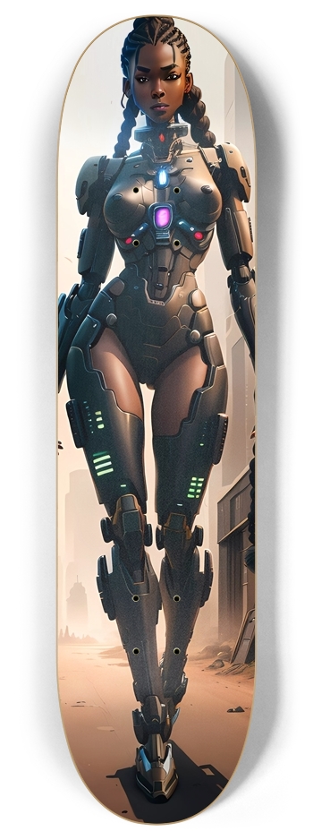 Battle Mech Girl 3 8 Inch Skateboard Deck