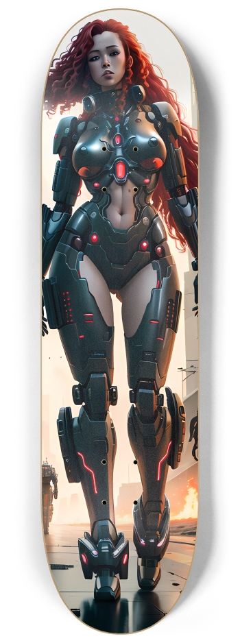 Battle Mech Girl 1 8-1/4 Skateboard Deck