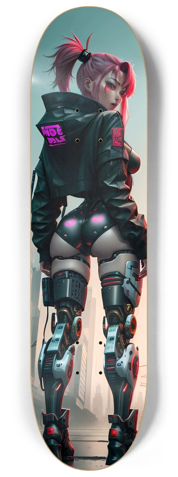 Cyberpunk Tokyo Girl 8 8-1/4 Skateboard Deck