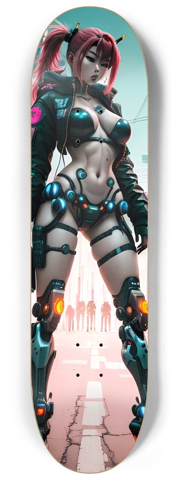 Cyberpunk Tokyo Girl 6 8-1/4 Skateboard Deck