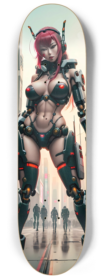 Cyberpunk Tokyo Girl 7 8-1/4 Skateboard Deck