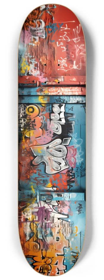 AI Generated Graffiti 2 8-1/4 Skateboard Deck