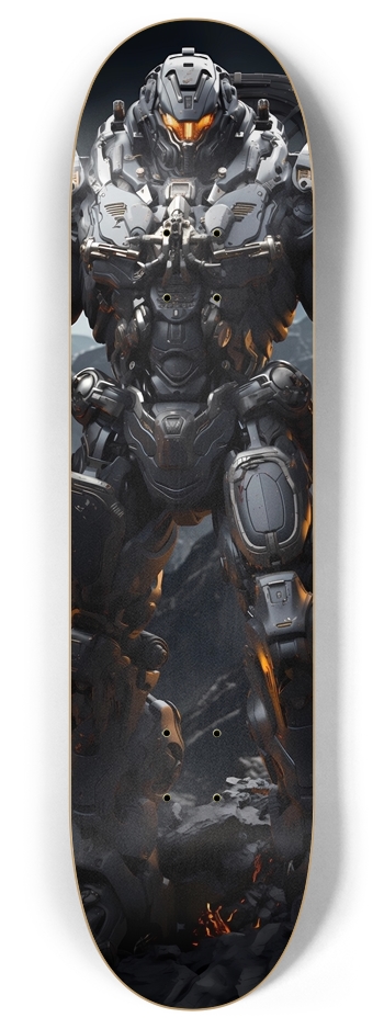 Battle Robot 4 8 Inch Skateboard Deck