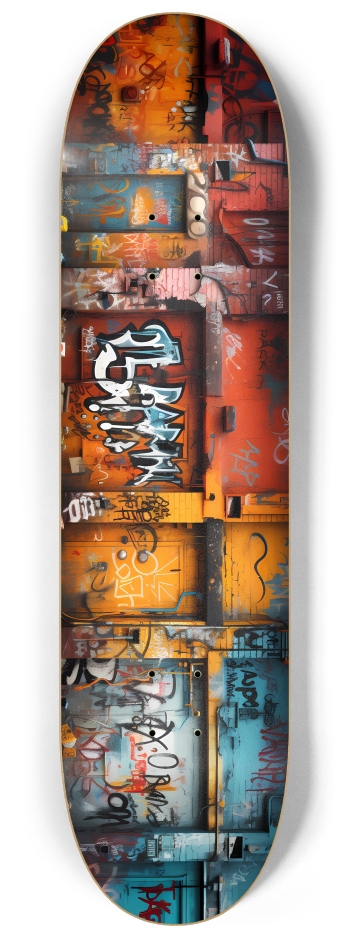 AI Generated Graffiti 3 8-1/4 Skateboard Deck