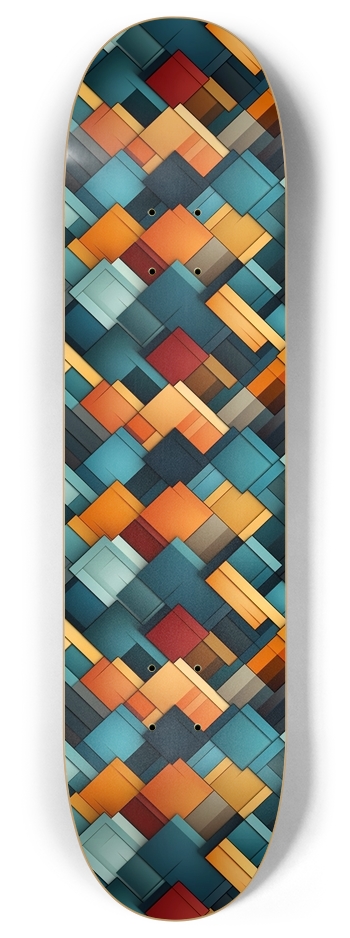 Geometric Pattern 1 8 Inch Skateboard Deck