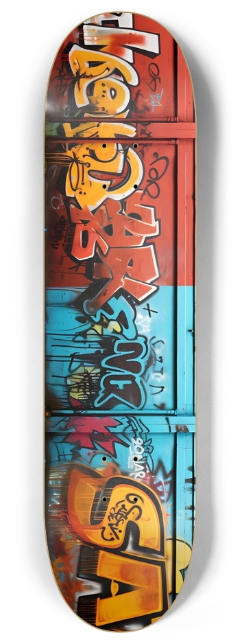 AI Generated Graffiti 4 8 Inch Skateboard Deck