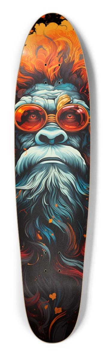 Psychedelic Sasquatch 2 Longboard Shape