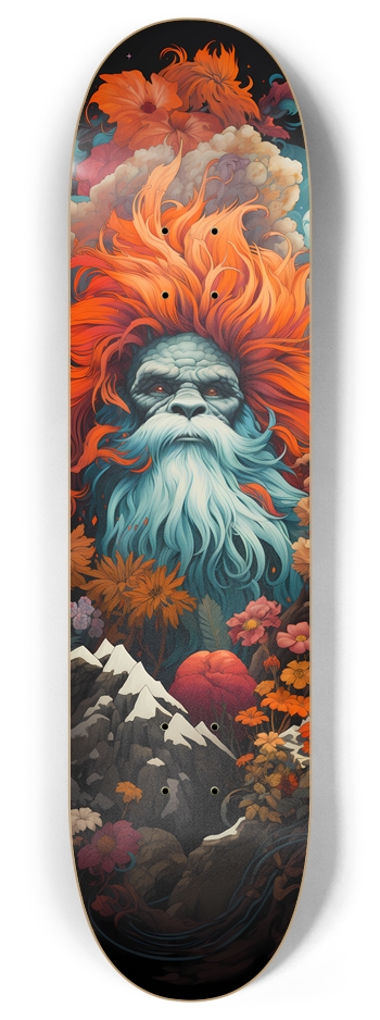 Psychedelic Sasquatch 1 8 Inch Skateboard Deck