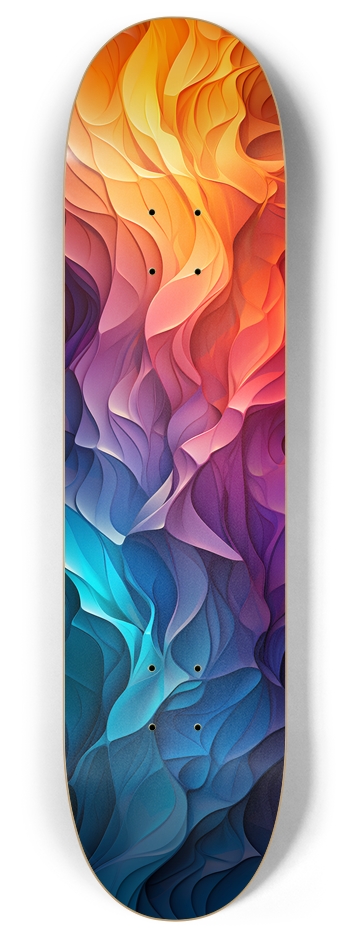 Rainbow Fire 8 Inch Skateboard Deck