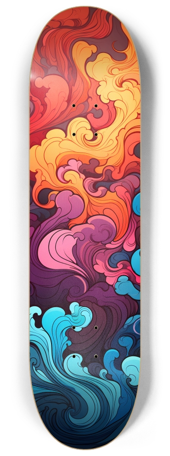 Rainbow Smoke 8-1/4 Skateboard Deck
