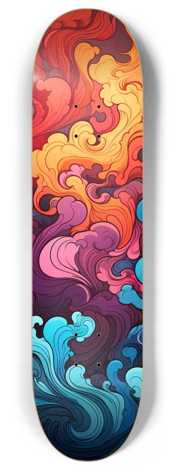Rainbow Smoke 8 Inch Skateboard Deck