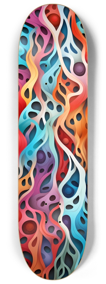 Rainbow Roots 8-1/4 Skateboard Deck