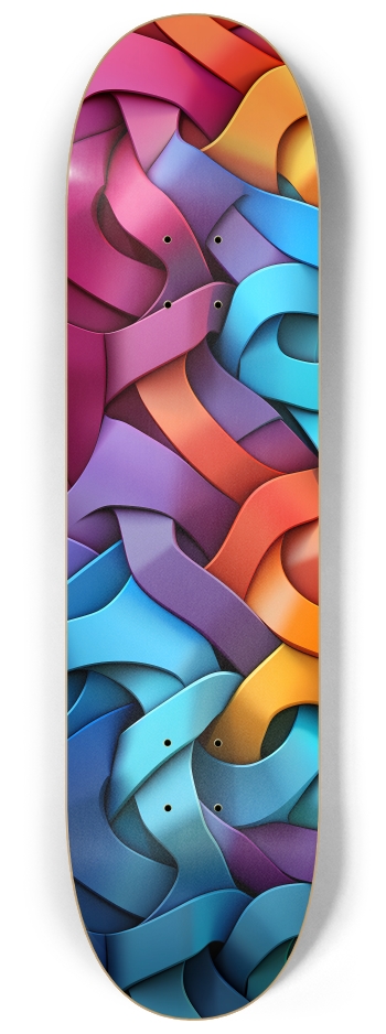 Rainbow Weave 8-1/4 Skateboard Deck