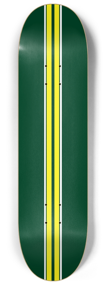 British Racer Green 8-1/4 Skateboard Deck