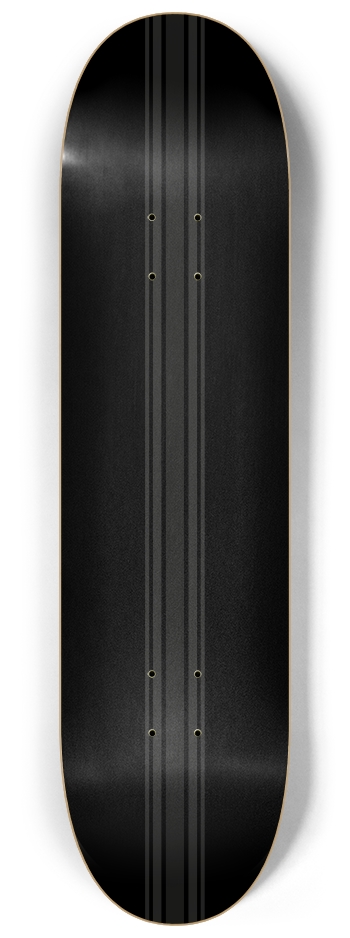 Black Stealth Racer 8-1/4 Skateboard Deck