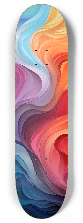 Rainbow Storm 8 Inch Skateboard Deck
