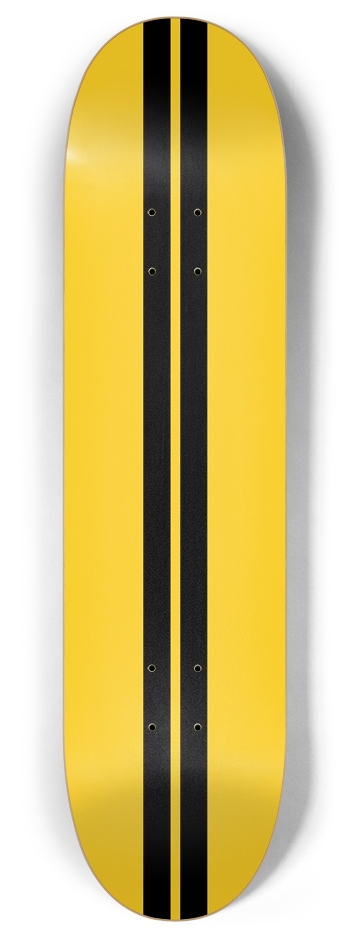 Lambo Racer Yellow 8 Inch Skateboard Deck