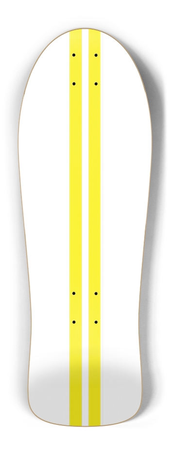 Partial Deck Saffron Yellow & White Stripes