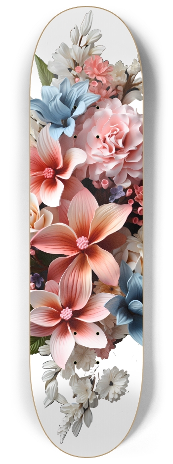 Partial Deck Hawaiian Bouquet 1 8-1/4 Skateboard Deck