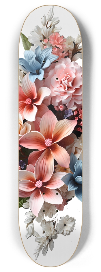 Partial Deck Hawaiian Bouquet 1 8 Inch Skateboard Deck