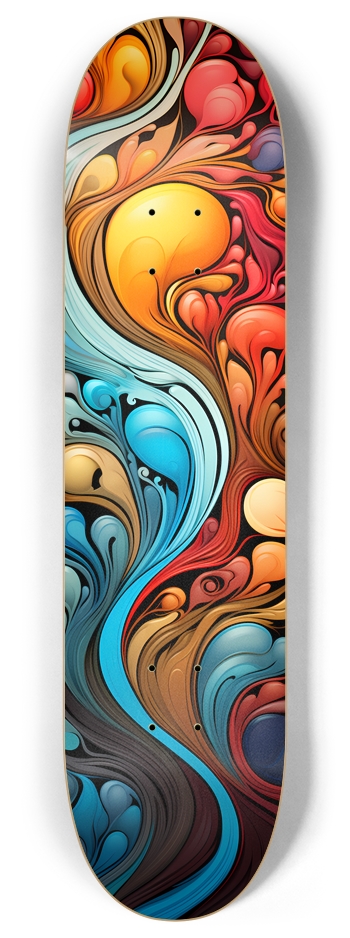 Colorful Abstract Pattern 1 8 Inch Skateboard Deck