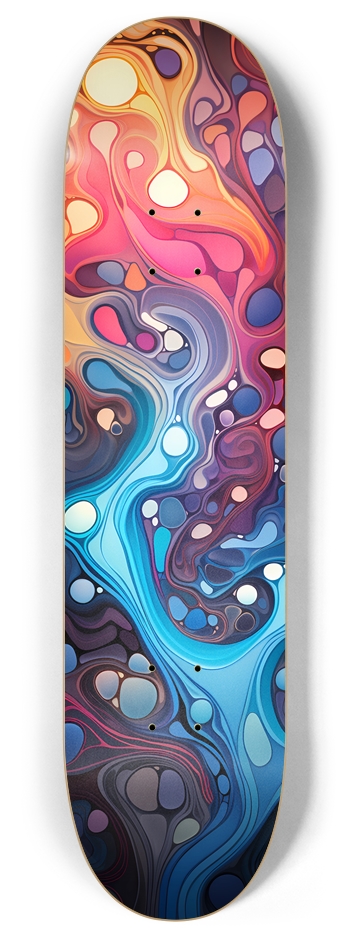 Colorful Abstract Pattern 2 8 Inch Skateboard Deck