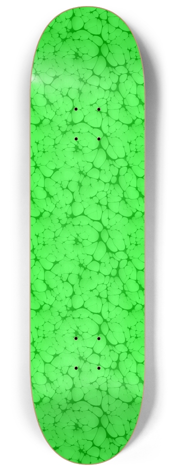 Marbled Green 8-1/4 Skateboard Deck