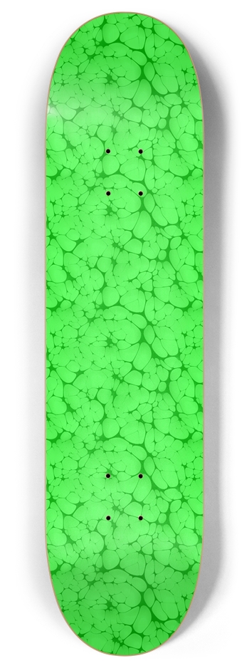 Marbled Green 8 Inch Skateboard Deck
