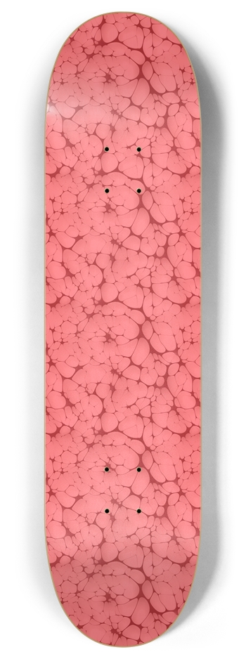 Marbled Pink 8 Inch Skateboard Deck