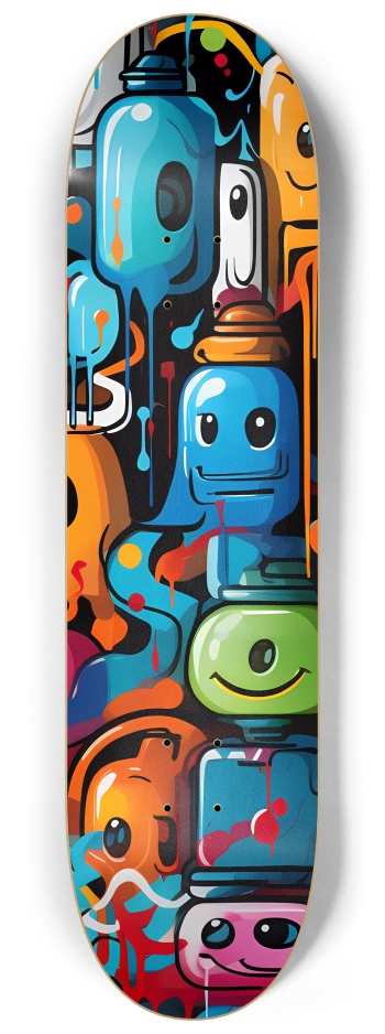 Weird AI Graffiti 3 8-1/4 Skateboard Deck