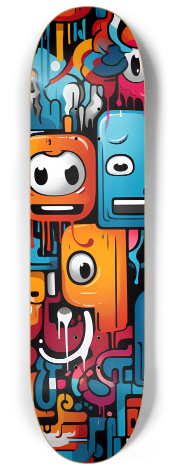 Weird AI Graffiti 1 8-1/4 Skateboard Deck