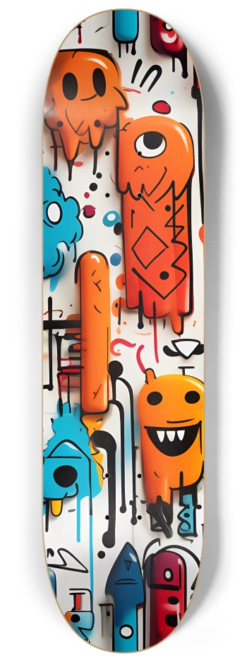 Weird AI Graffiti 2 8-1/4 Skateboard Deck