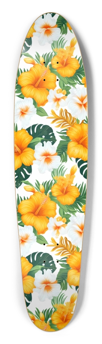 Hawaiian Hibiscus 1 Longboard Shape