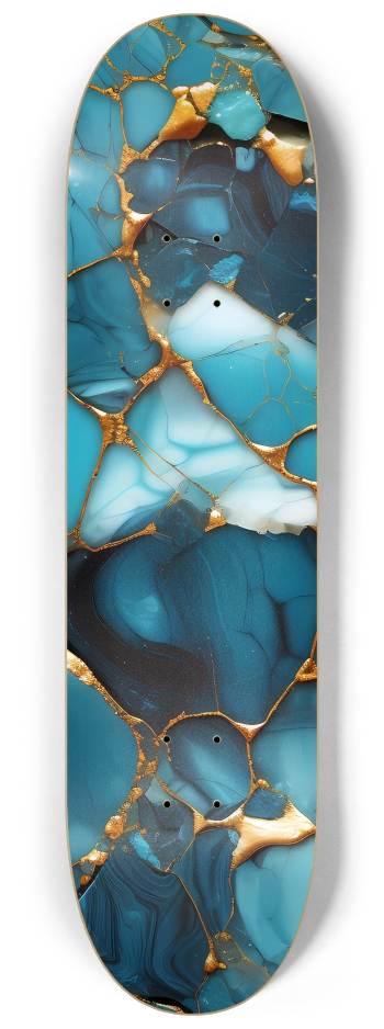 Turquoise 8-1/4 Skateboard Deck