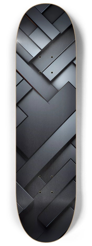 Black Stealth Skin 8-1/4 Skateboard Deck