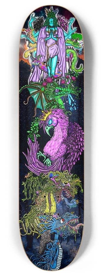 Dragon Siren 8 Inch Skateboard Deck