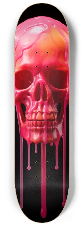 Melting Skull 8-1/4 Skateboard Deck