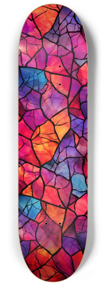 Stained Glass Sunset 8-1/4 Skateboard Deck