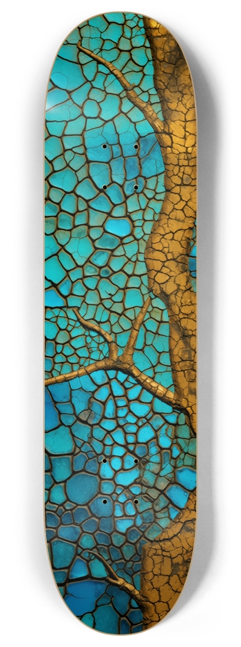 Turquoise Dreams 8 Inch Skateboard Deck