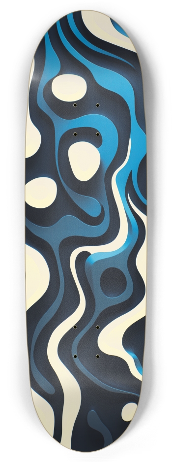 Blue Lines Football Shape