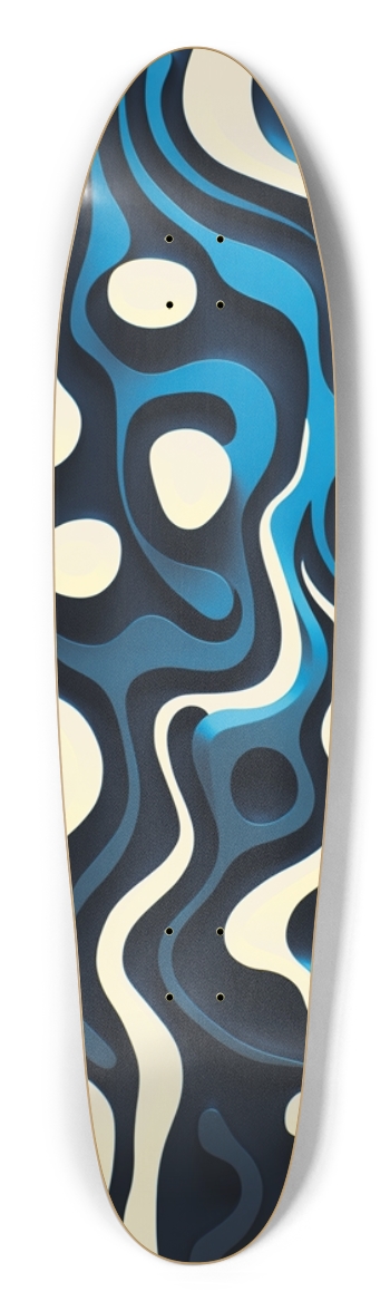 Blue Lines Longboard Shape