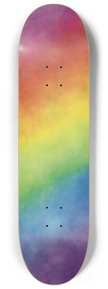 Rainbow Clouds 8-1/4 Skateboard Deck
