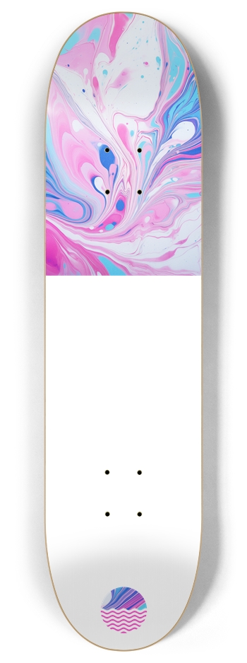 Cotton Candy 8 Inch Skateboard Deck