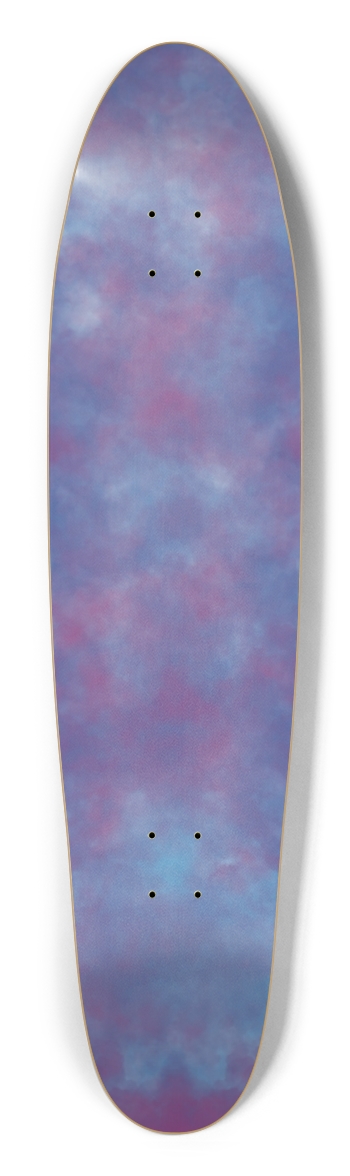 Cotton Candy Clouds Longboard Shape