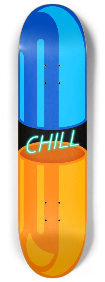Chill Pill 8-1/4 Skateboard Deck