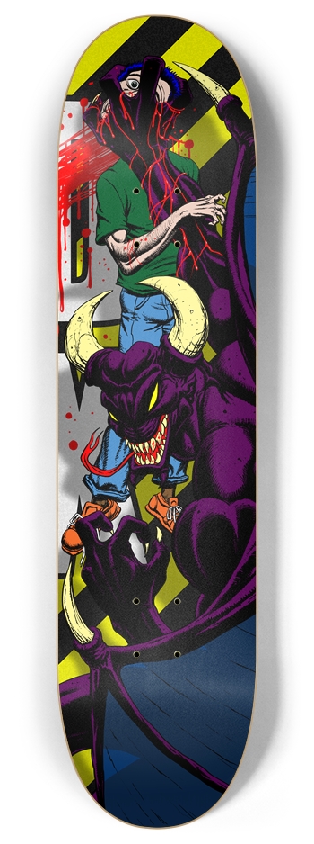 Demon Hazard 8 Inch Skateboard Deck