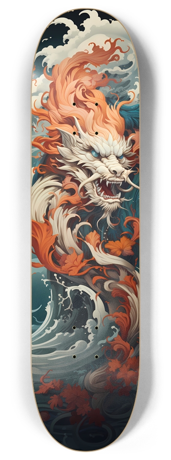 Chinese Fire Dragon 1 8 Inch Skateboard Deck