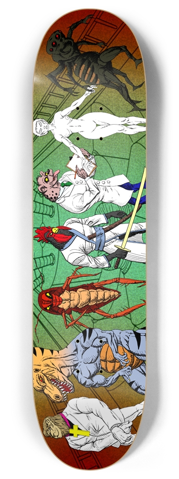 Chickinhedz 8 Inch Skateboard Deck