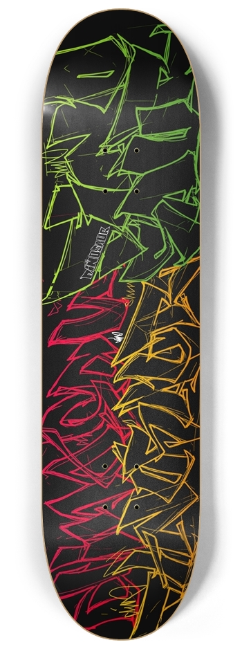 Lettermania I 8-1/4 Skateboard Deck